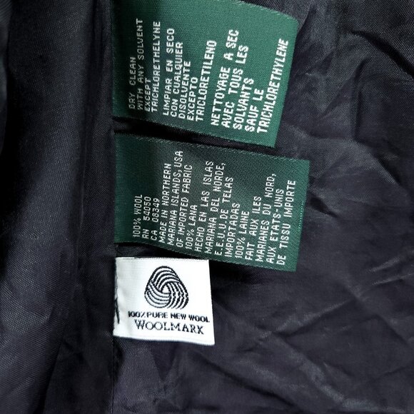 Lauren Ralph Lauren Wool Blazer Size 12P Womens Jacket Gray Pinstriped - Picture 8 of 13